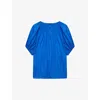 Joseph Silk Habotai Briela Blouse In Ultra Marine