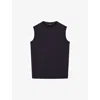 Joseph Mercerised Cotton Tank Top In Navy