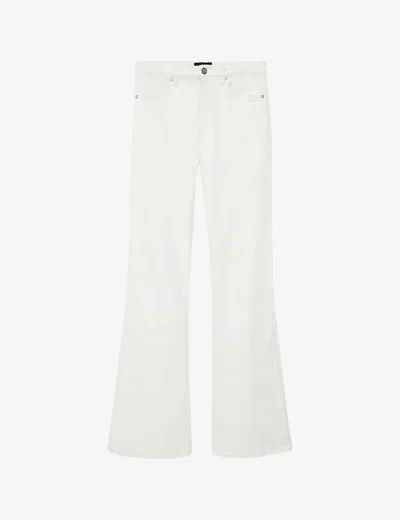 Joseph Denim Stretch Bond Trousers In White