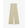 Joseph Hulin Geometric Print Silk Trousers In Neutral