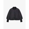 Joseph Womens Bart Padded Shell-down Bomber Jacket Black In Black