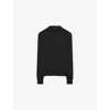 Joseph Womens Black Cashair High-neck Cashmere Jumper In Black