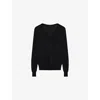 Joseph Womens Black Cashair V-neck Cashmere Jumper In Black