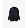 Joseph Womens Dieu Long-sleeved Satin Blouse Black In Black