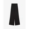Joseph Womens  Mawn Wide-leg Mid-rise Viscose And Silk-blend Trousers