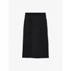 Joseph Womens Black Milano Patch-pocket Stretch-knitted Skirt In Multi