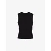 Joseph Womens Black Pajol Crepe Jersey Top Xs