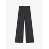Joseph Hulin Geometric Print Silk Trousers In Black
