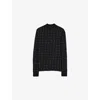 Joseph Fragmented Stripes Mock Neck Top In Multi