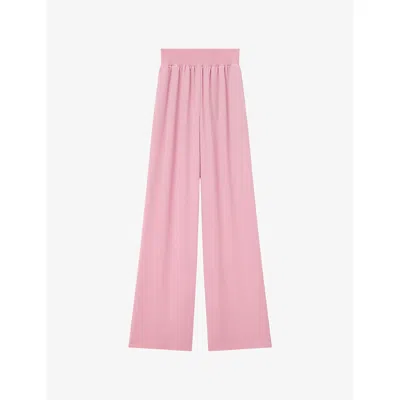 Joseph Womens Blush Nour Wide-leg Woven Trousers In Pink