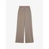 Joseph Womens Alana Wide-leg Stretch-wool Trousers Escargot In Escargot