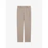 Joseph Womens Escargot Coleman Straight-leg Stretch-woven Trousers In Escargot