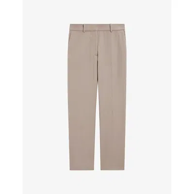 Joseph Womens Escargot Coleman Straight-leg Stretch-woven Trousers