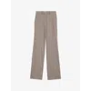 Joseph Womens Morissey Flared-leg Stretch-wool Trousers Escargot In Escargot