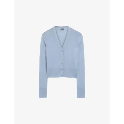 Joseph Cashmere Cashair Cardigan In Blue