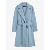 Joseph Costa Double Face Cashmere Coat In Faded Sky