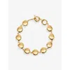 Joseph Womens Gilded Gold Bean Metal Necklac In Gold
