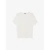 Joseph Womens Comfort Cotton Round-neck Cotton-jersey T-shirt Ivory Xs In Ivory