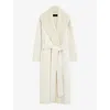 Joseph Rica Double Face Cashmere Coat In Ivory