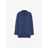 Joseph Joe Silk Crepe De Chine Blouse In Harbour