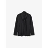 Joseph Womens Black Adele Light Crepe Woven Blouse In Black