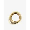 Joseph Womens Gilded Gold Bean Gold-toned Metal Bangl In Gold