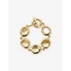Joseph Womens Gilded Gold Bean Gold-toned Metal Bracelet In Gold