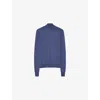 Joseph Womens Cashair High-neck Cashmere Jumper Harbour In Harbour