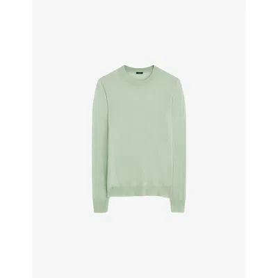 Joseph Womens Matcha Cashair Round-neck Cashmere Jumper
