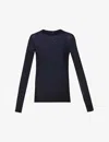 Joseph Womens Navy Cashair Round-neck Cashmere Jumper In Navy