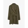 Joseph Silk Crepe Charah Jacket In Hass Avocado