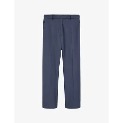 Joseph Coleman Gabardine Stretch Trousers In Harbour