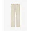 Joseph Womens Quail Coleman Straight-leg Stretch-woven Trousers