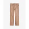 Joseph Duke Leather Stretch Trousers In Blusher