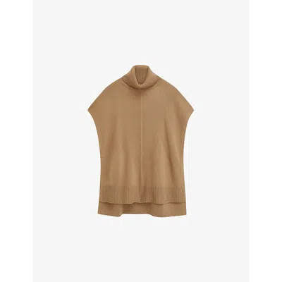 Joseph Merino Wool Poncho In Oak