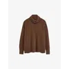 Joseph Loftus Pure Cashmere High Neck Jumper In Arabica