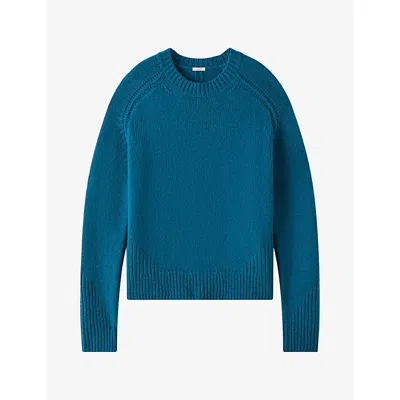 Joseph Womens  Isla Knitted Cashmere Jumper In Blue