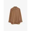 Joseph Silk Crepe De Chine Joe Blouse In Arabica