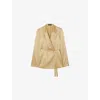 Joseph Joubert Silk Satin Jacket In Desert Sand