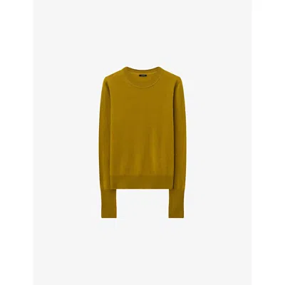 JOSEPH WOMENS AMBER LIGHT PURE ROUND-NECK CASHMERE JUMPER