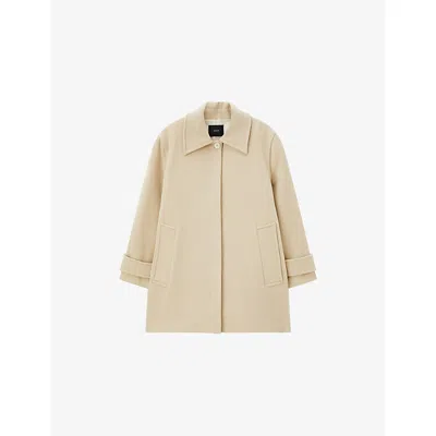 JOSEPH WOMENS JOSEPH LOTI SINGLE-BREASTED WOOL AND CASHMERE-BLEND COAT