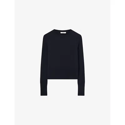 Joseph Womens Black Melby Long-sleeved Cashmere Jumper Xs
