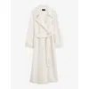 Joseph Double Face Cashmere Navarre Coat In Ivory