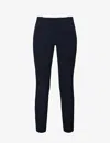Joseph Womens  New Eliston Tapered Stretch-gabardine Trousers In Navy