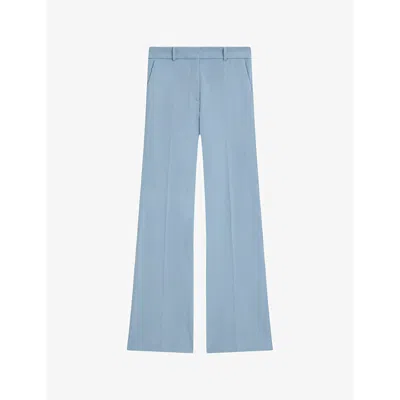 Joseph Tafira Gabardine Stretch Trousers In Faded Sky