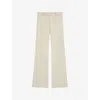 Joseph Womens Quail Tafira Flared-leg Stretch-woven Trousers