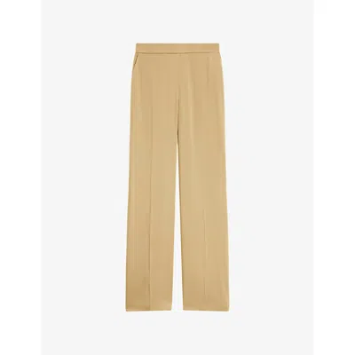 JOSEPH WOMENS JOSEPH TOVA STRAIGHT-LEG SILK TROUSERS