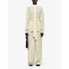 Joseph Womens Affogato Lamy Patch-pocket Silk-crepe Jacket In Yellow