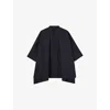 Joseph Womens Navy Congo Oversized Cotton Blouse In Navy