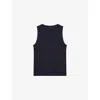 Joseph Womens Navy The Jersey Rib Round-neck Stretch-cotton Tank Top